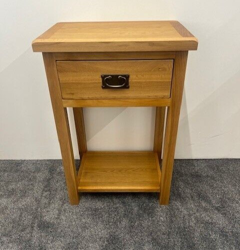 Oak telephone table hallway - telephone,