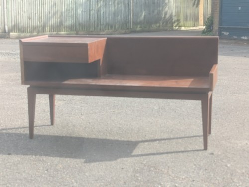 Vintage teak telephone table - teak,