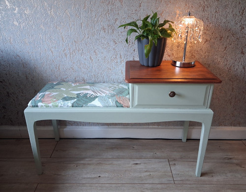 Stag green painted wooden - stag,