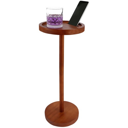 Pedestal side table - pedestal, wooden