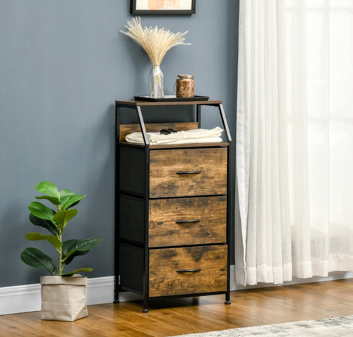 Industrial chest drawers - drawers, tall