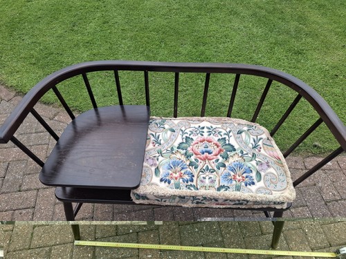 Vintage telephone table with - table,