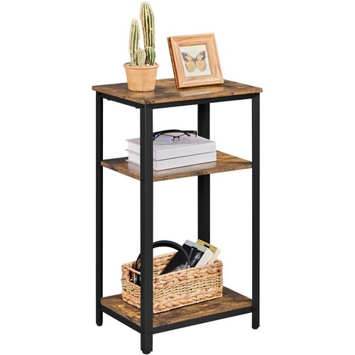 Side table rustic industrial - side,