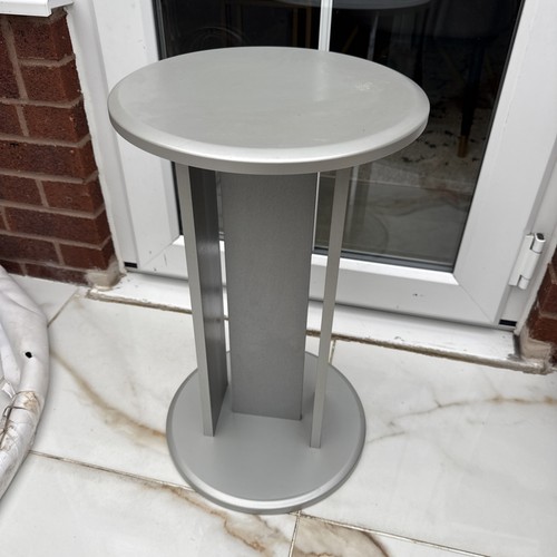Grey wooden table plant