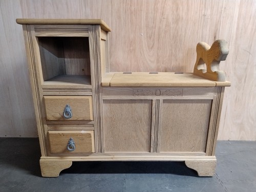 Antique telephone table bench - table,