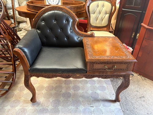 Hall telephone table seat - table,