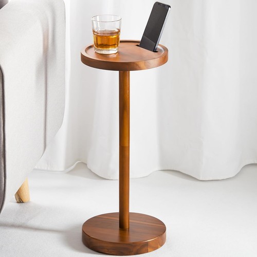 Round side table end - round,