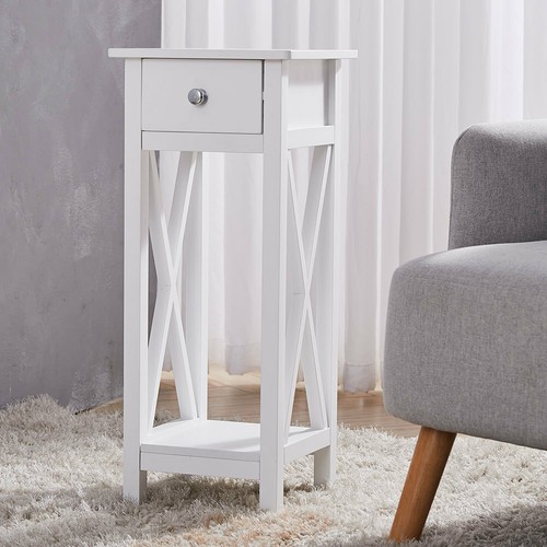 White telephone lamp - lamp, table