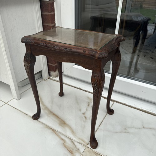 Vintage table side - side, table/plant