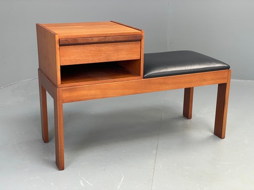 Vintage teak telephone table - teak,