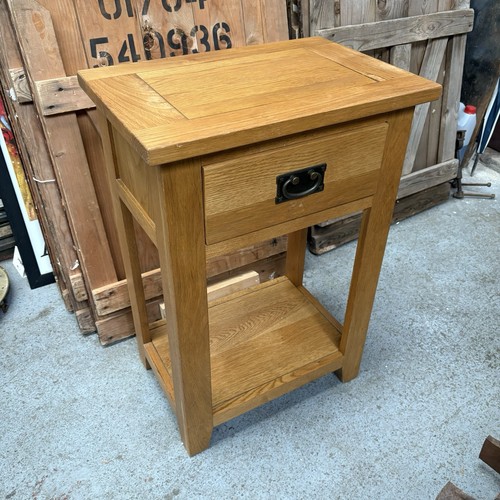 Oak telephone table - oak,