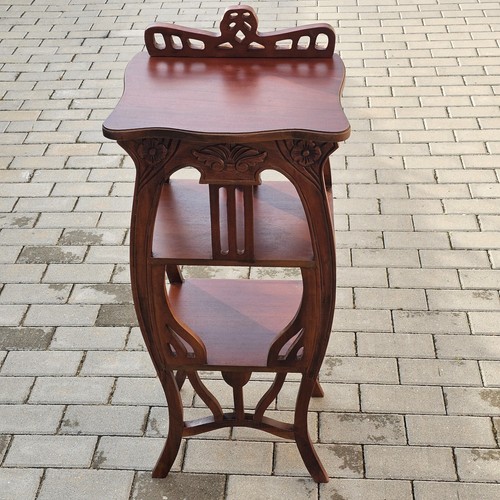 Wood telephone table side - table,