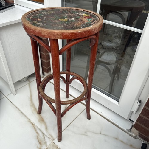 Vintage tall brown - tall, side